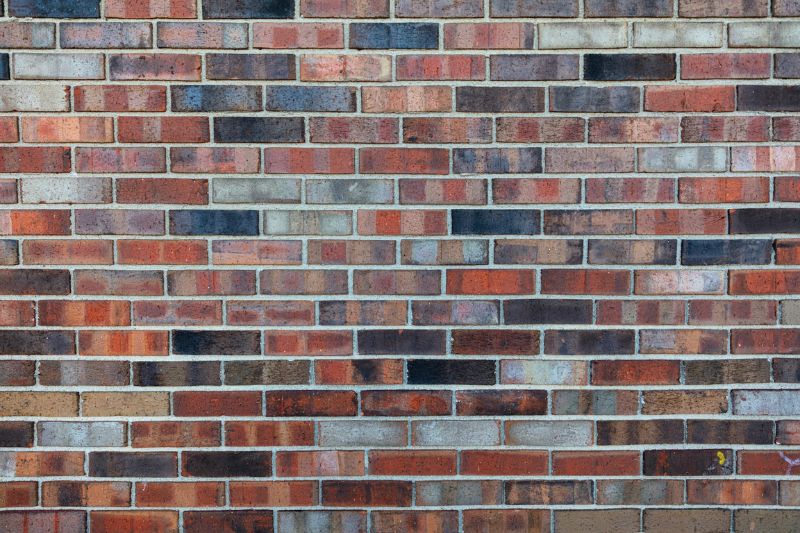 Brown and black brick wall